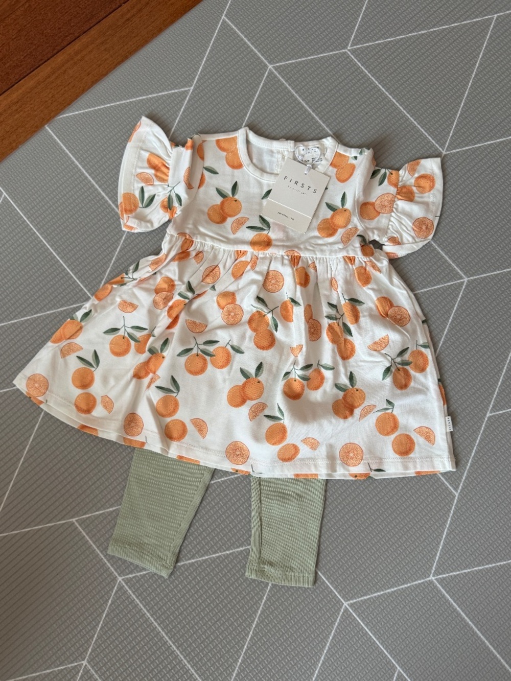 Petit lem baby dress with leggings